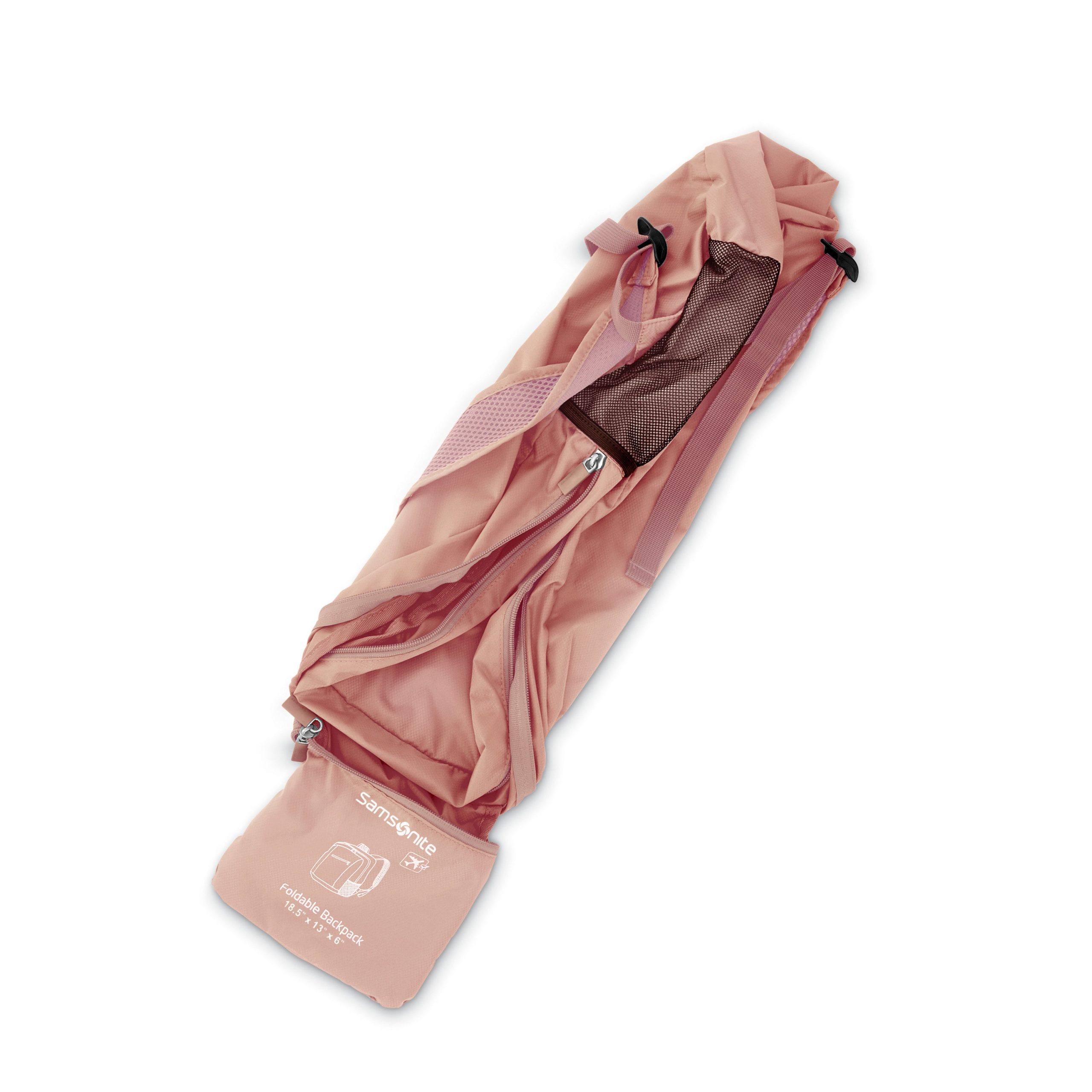 Foldaway Backpack Dusty Rose - Image 3