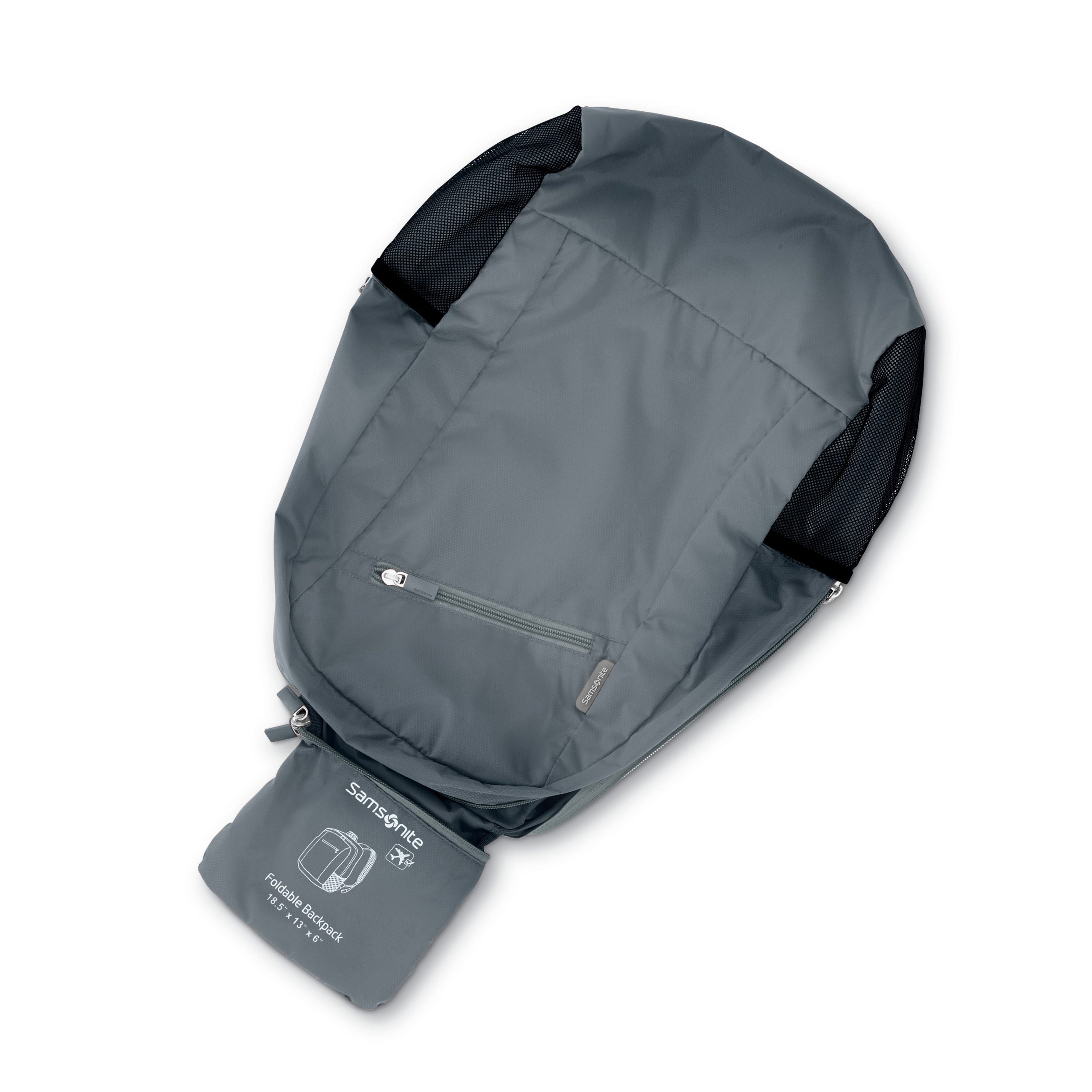Foldaway Backpack Slate Blue - Image 4