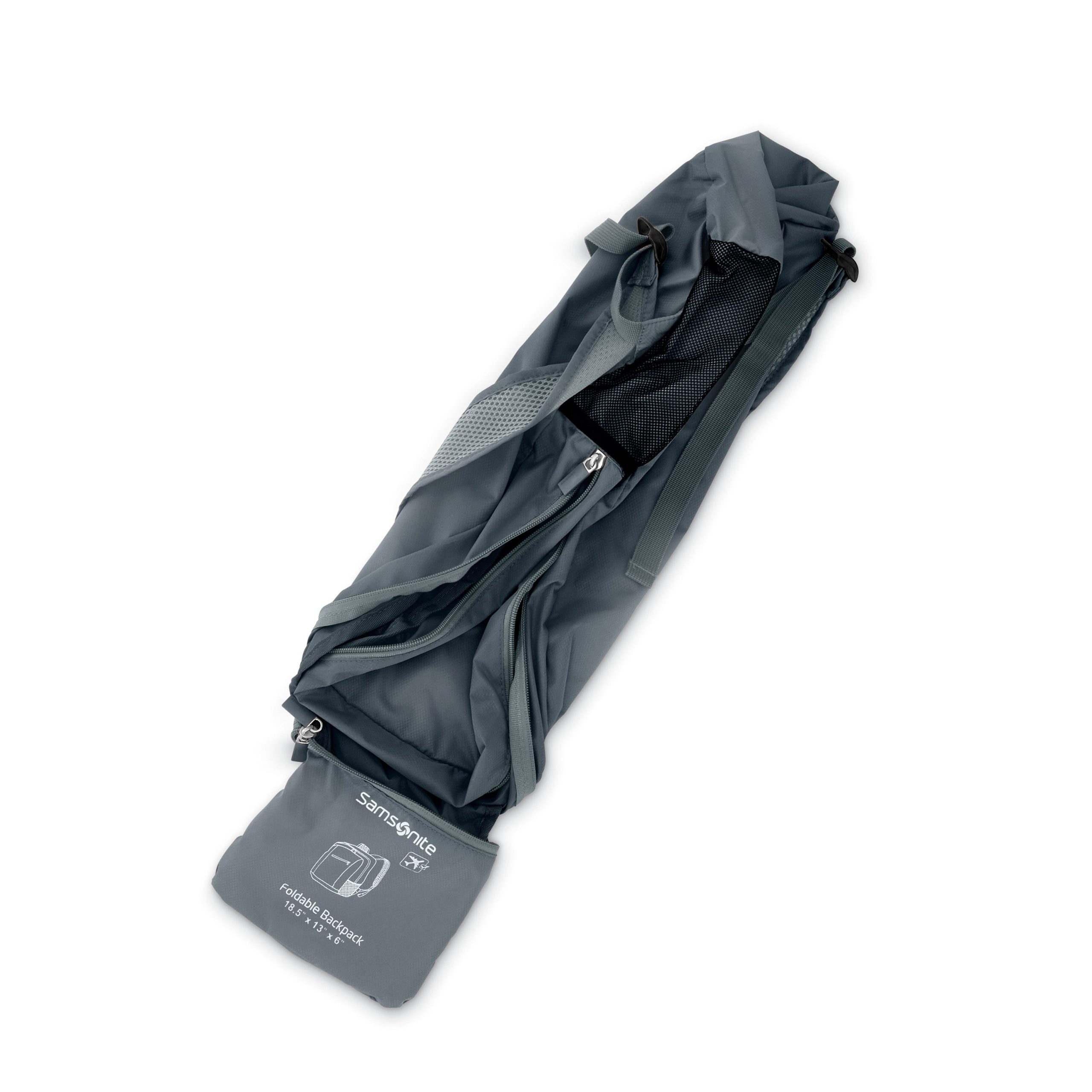 Foldaway Backpack Slate Blue - Image 3