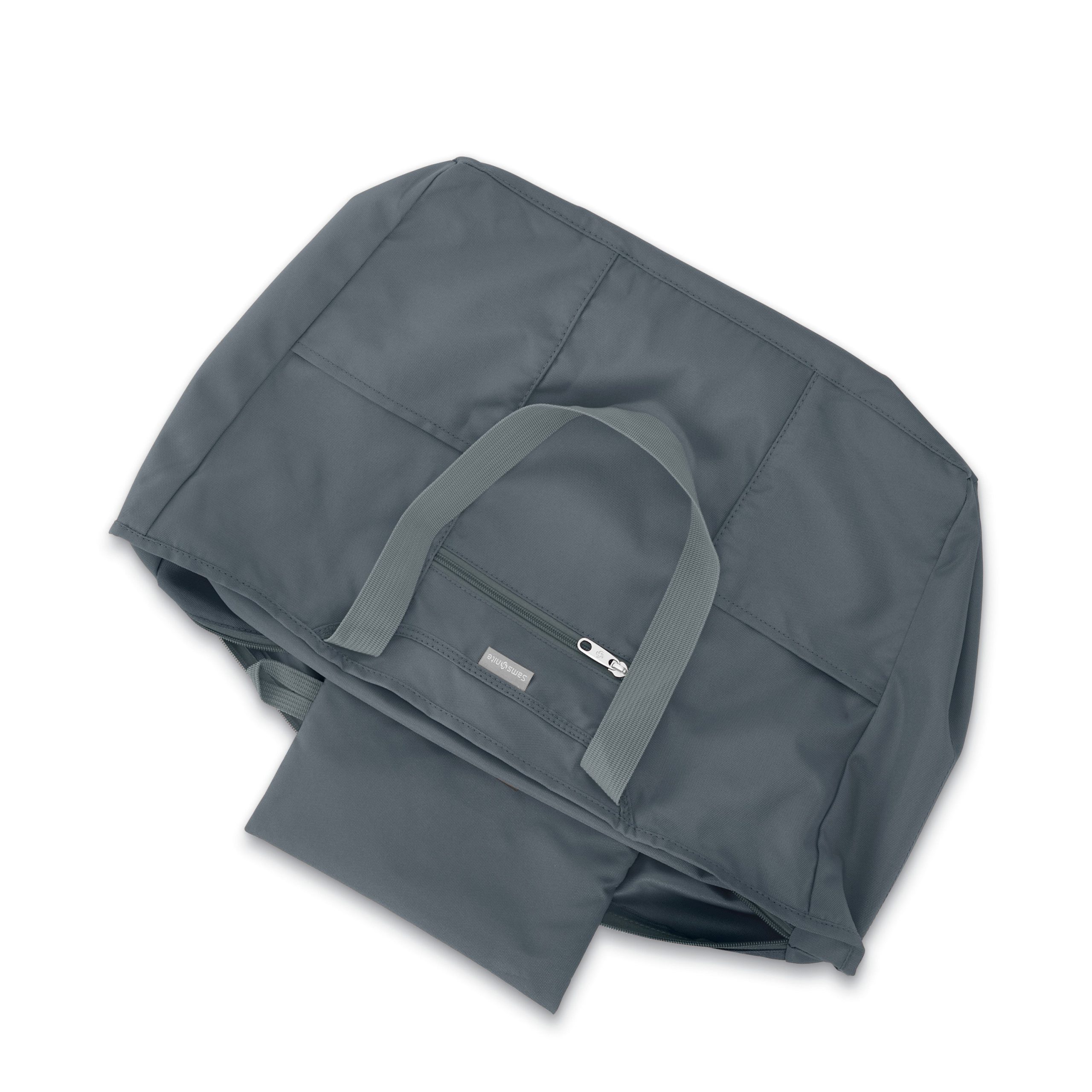 Foldaway Tote Slate Blue - Image 4