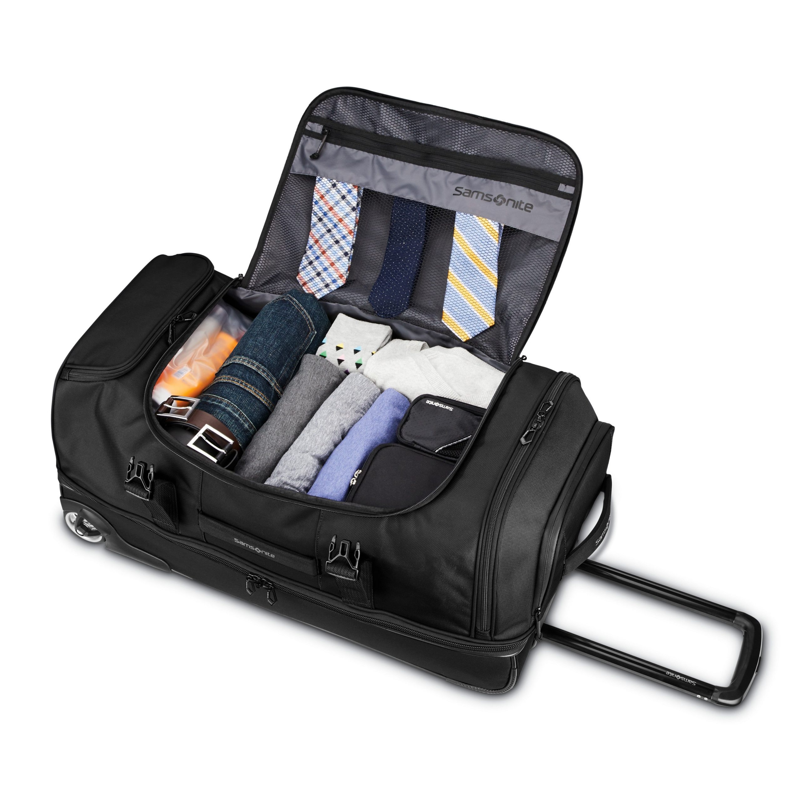 Detour 34" Wheeled Duffel New Black - Image 2