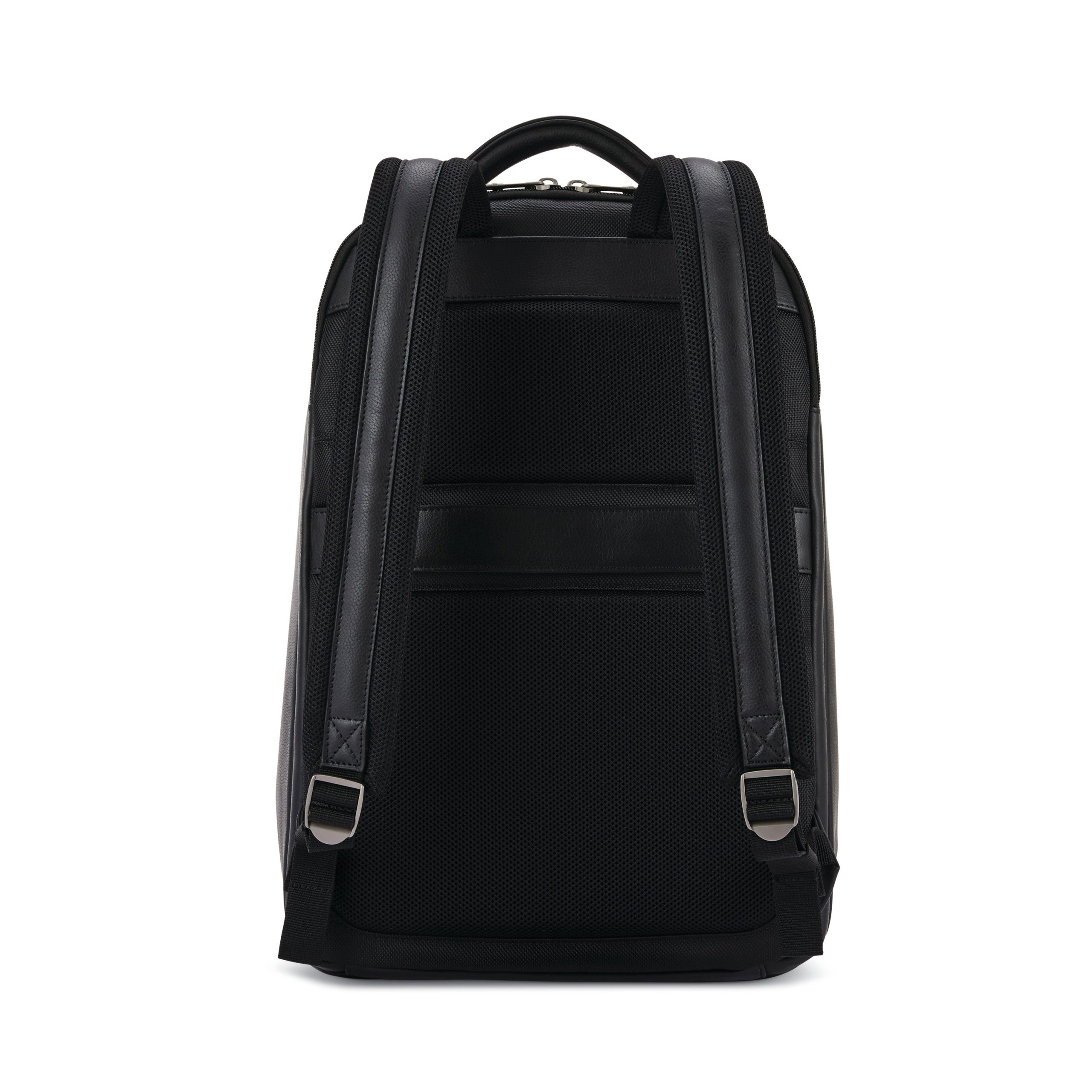Classic Leather Backpack Black - Image 5