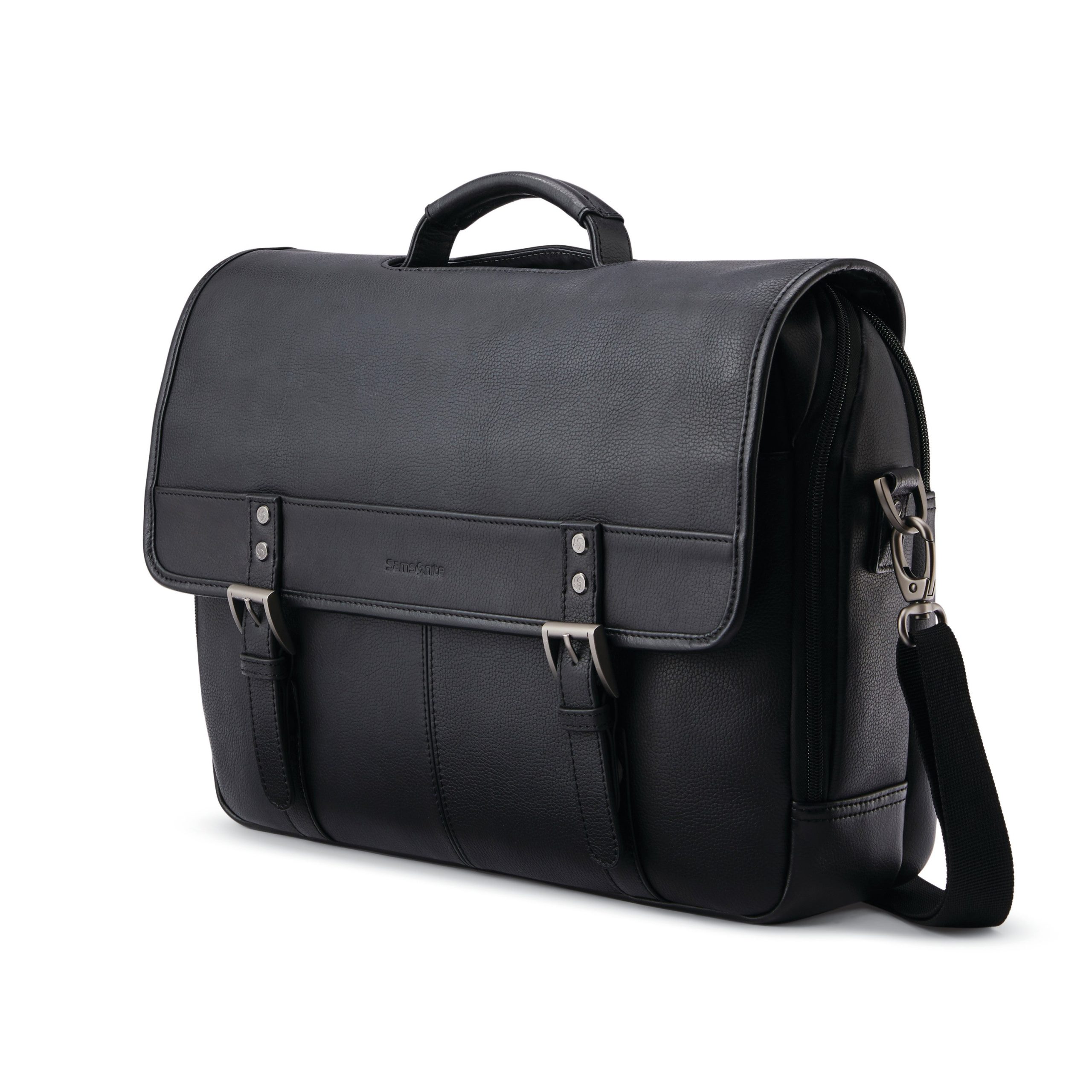 Classic Leather Flapover Black