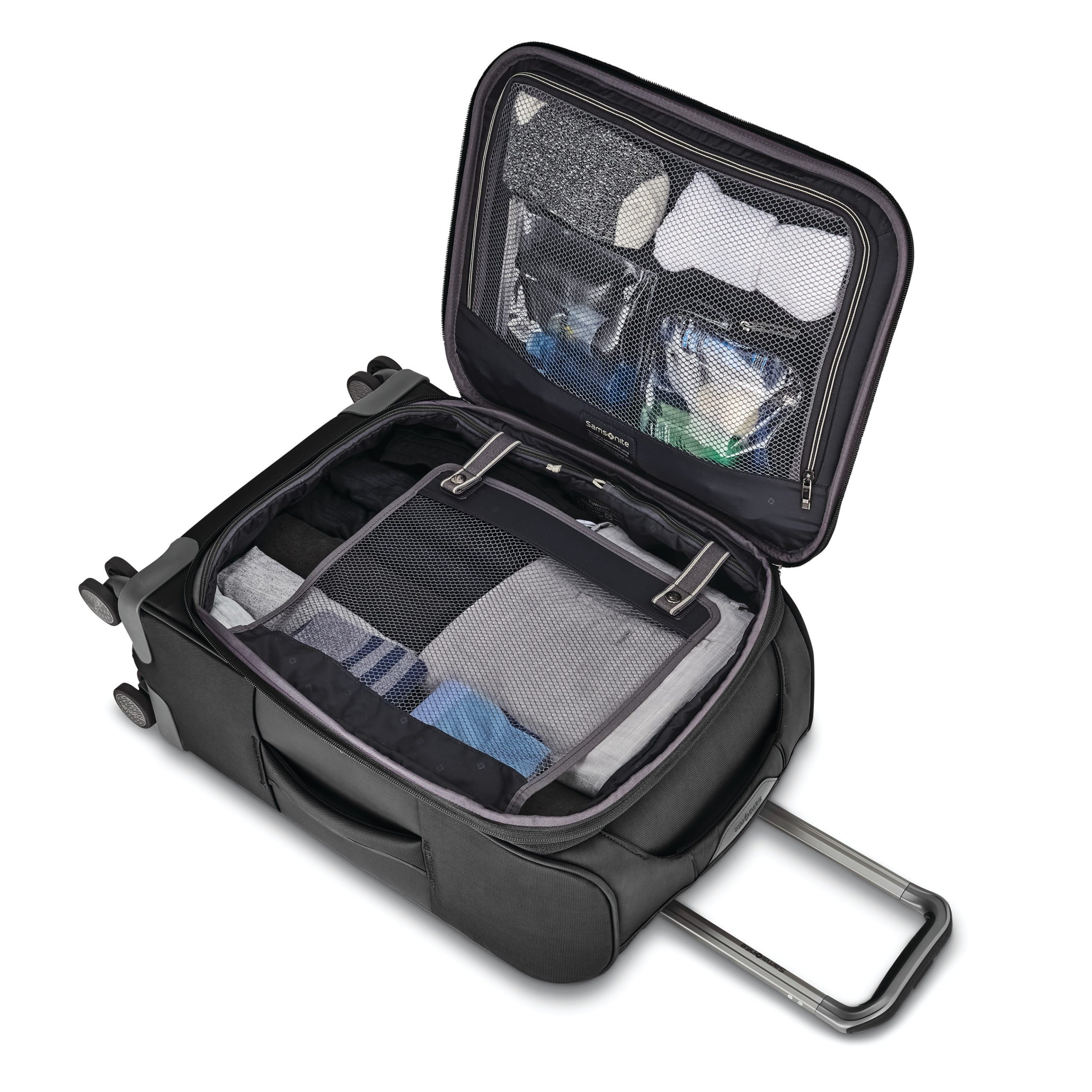 Theorym Softside Global Carry-On Spinner Black - Image 2
