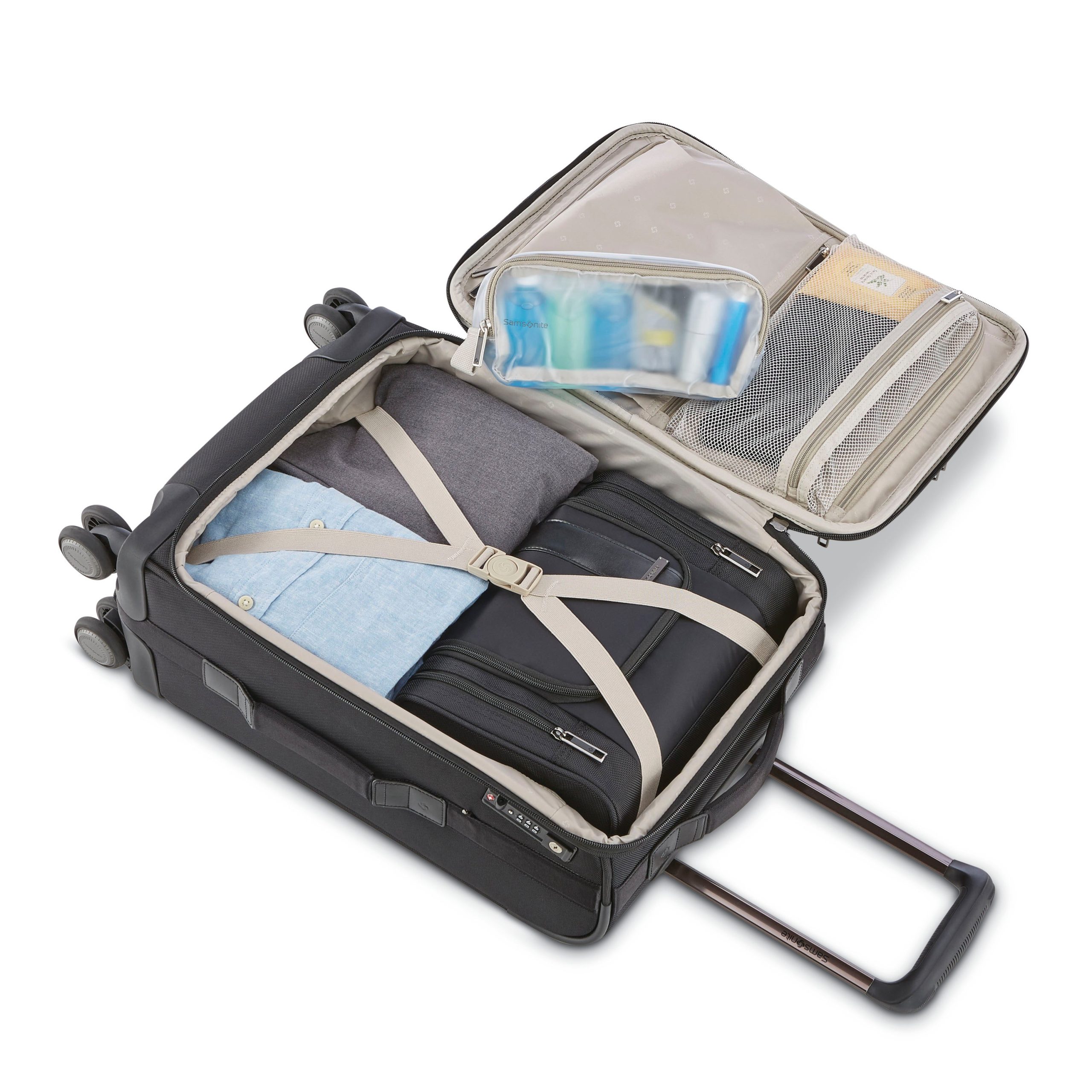 NuRoad Carry-On Spinner Black/Gunmetal - Image 2