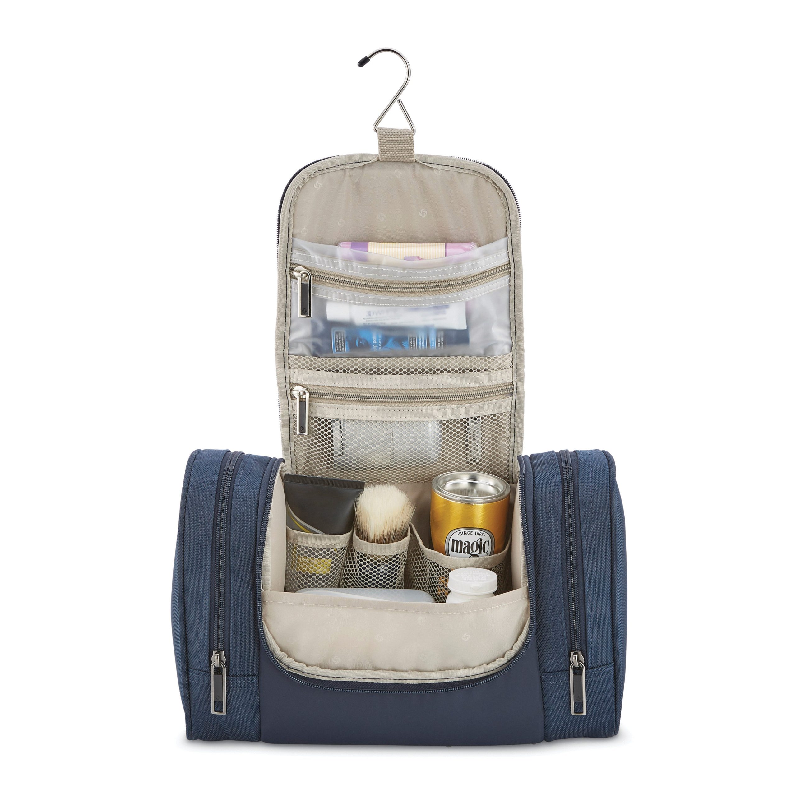 NuRoad Hanging Travel Kit Navy/Gunmetal - Image 2