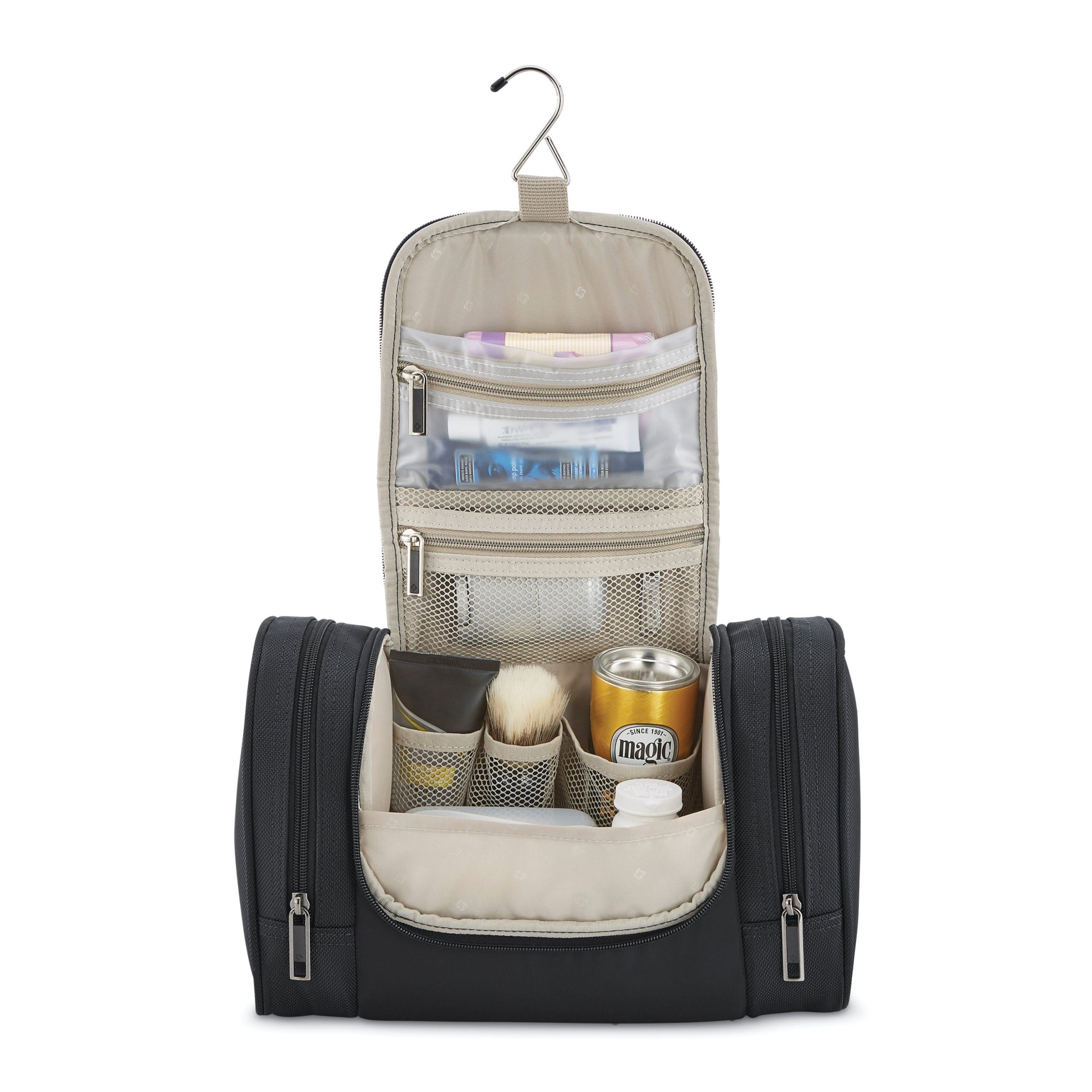 NuRoad Hanging Travel Kit Black/Gunmetal - Image 2