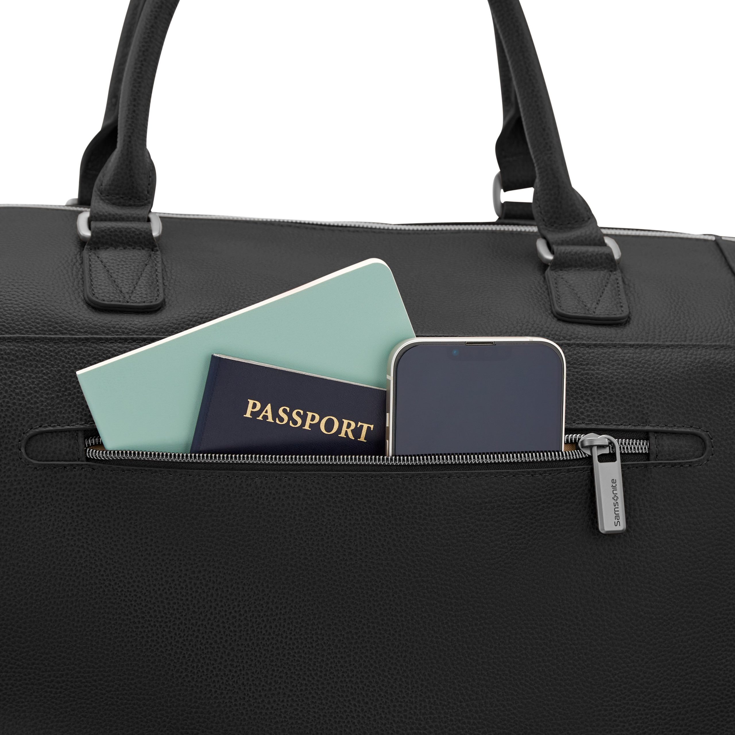 Classic Leather Weekender Black - Image 5