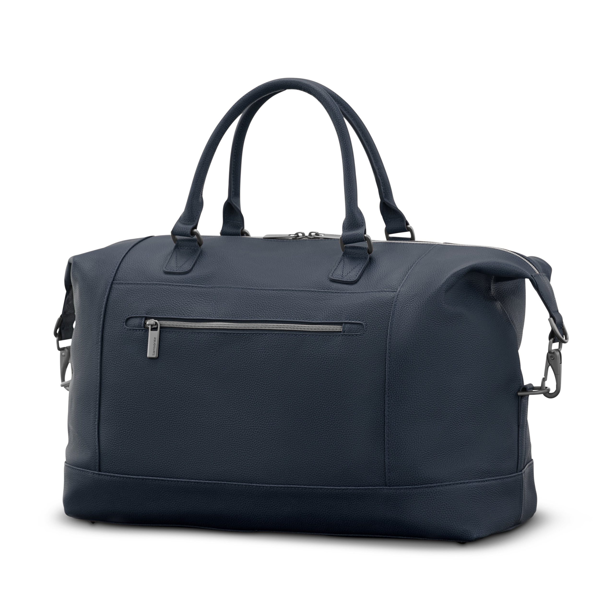 Classic Leather Weekender Navy