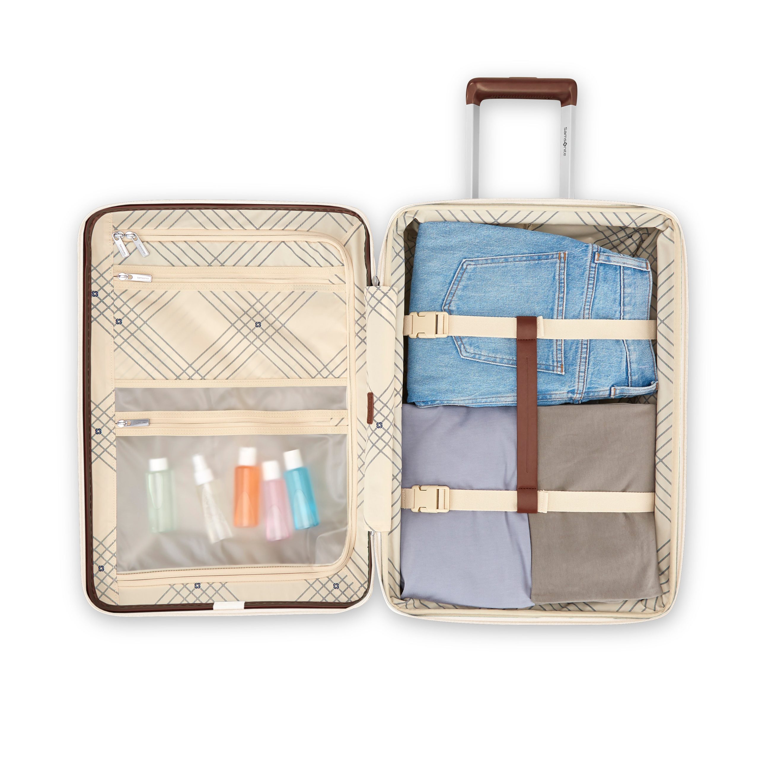 Virtuosa Carry-On Spinner Off White - Image 3