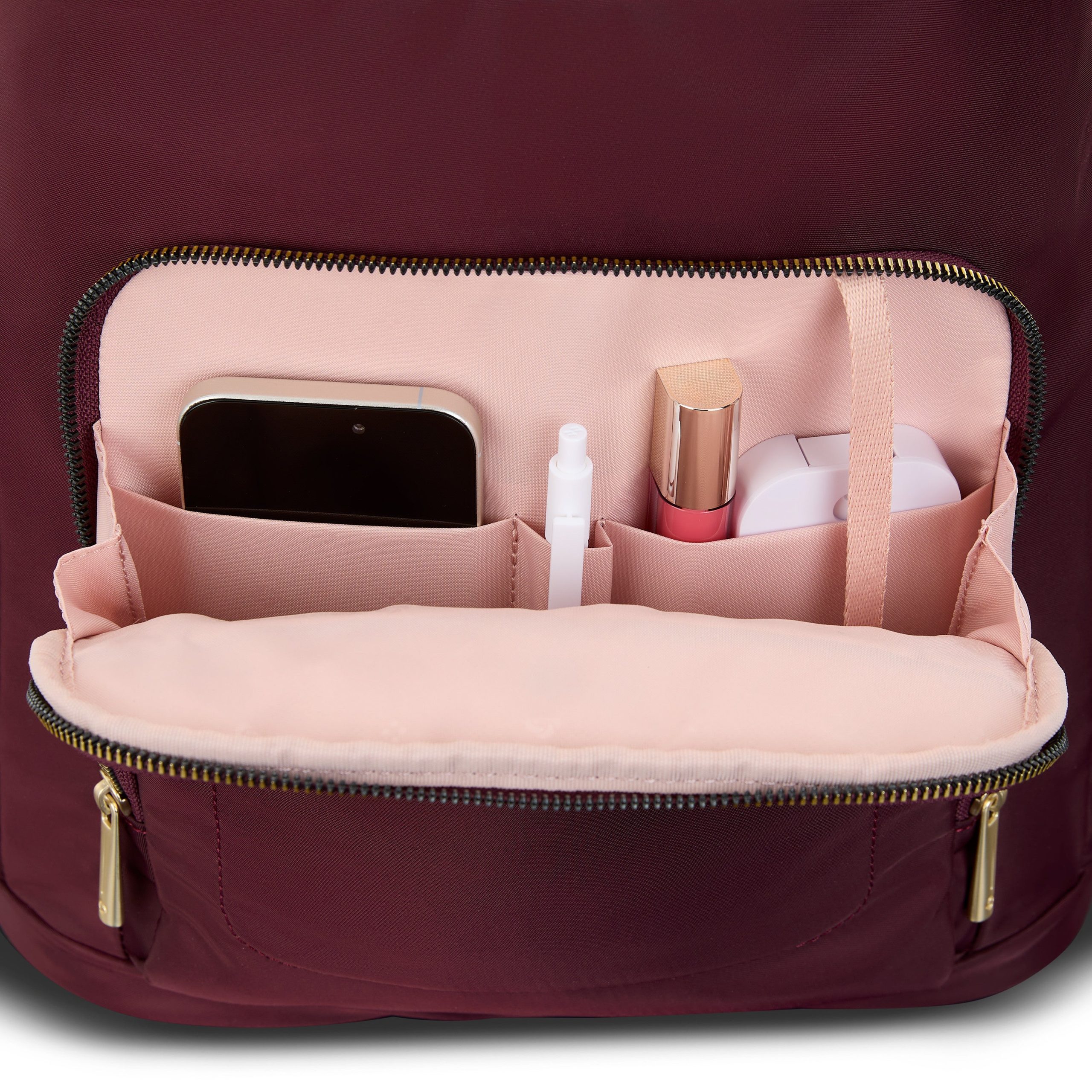 Mobile Solution 2 Deluxe Backpack Merlot - Image 4