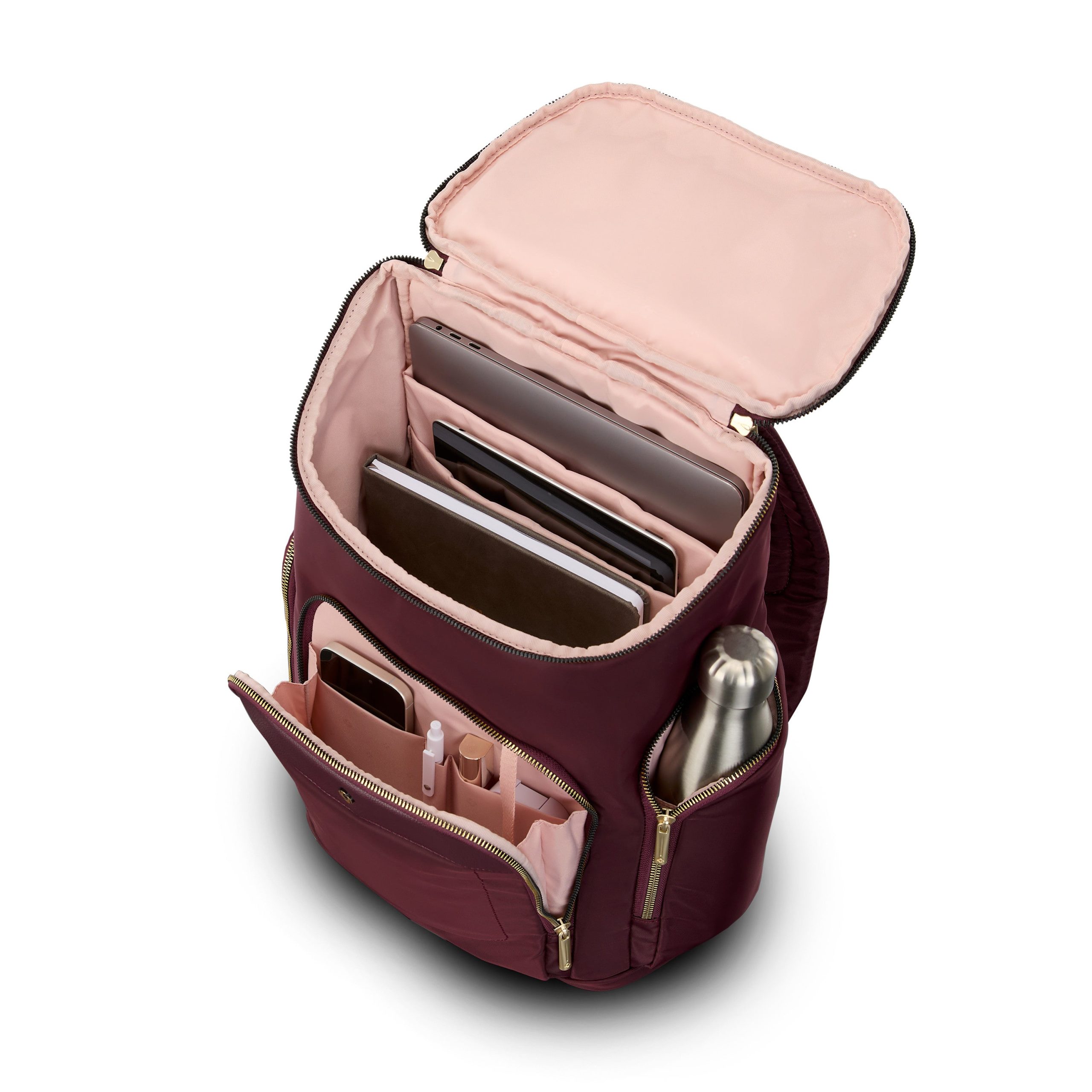 Mobile Solution 2 Deluxe Backpack Merlot - Image 2