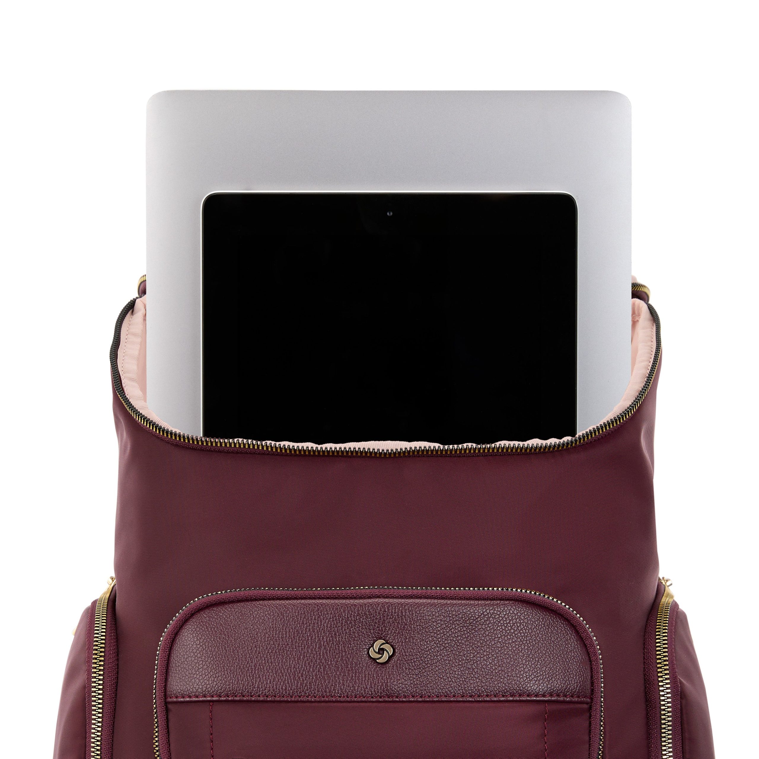 Mobile Solution 2 Deluxe Backpack Merlot - Image 3