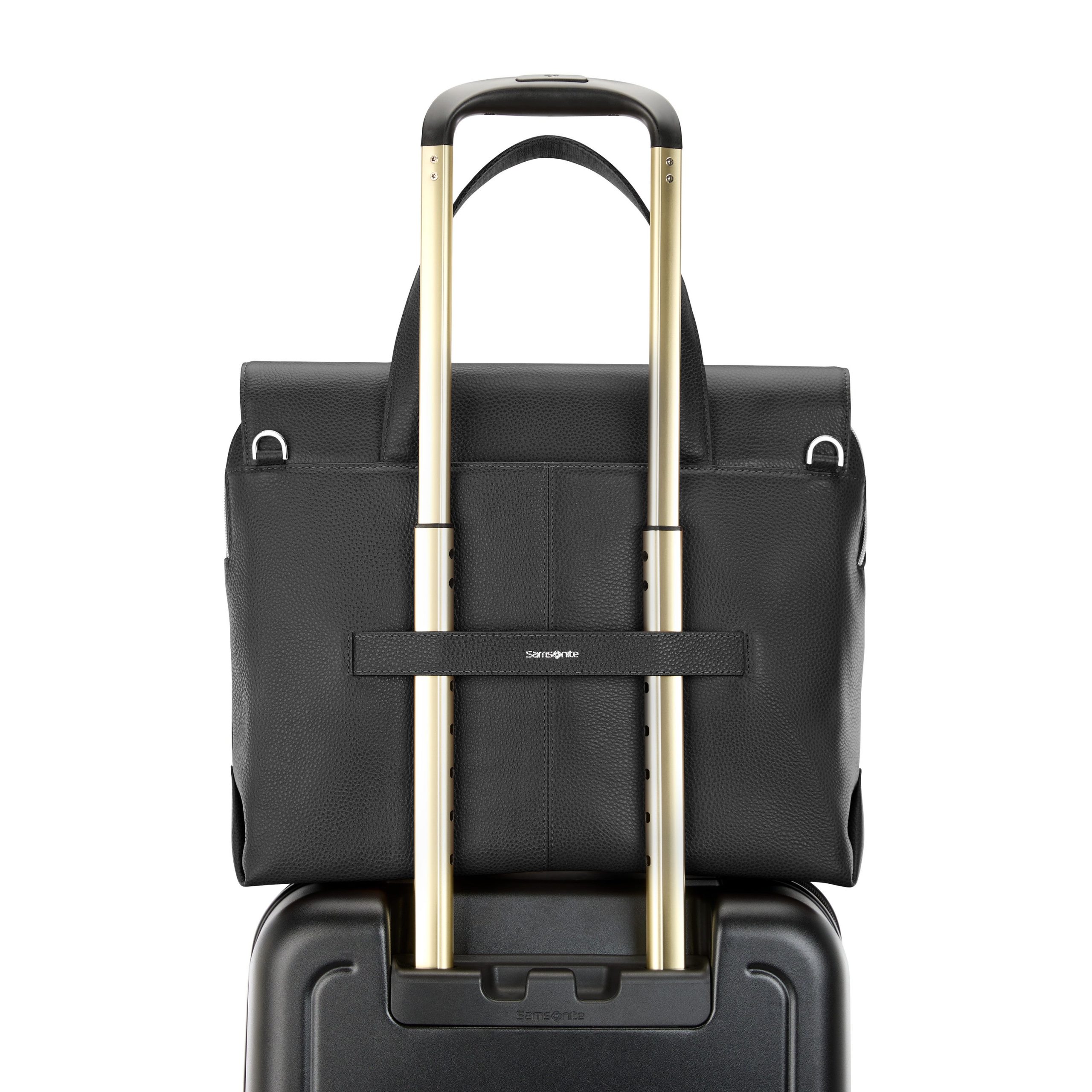 Mobile Solution 2 Leather Convertible Brief Black - Image 7