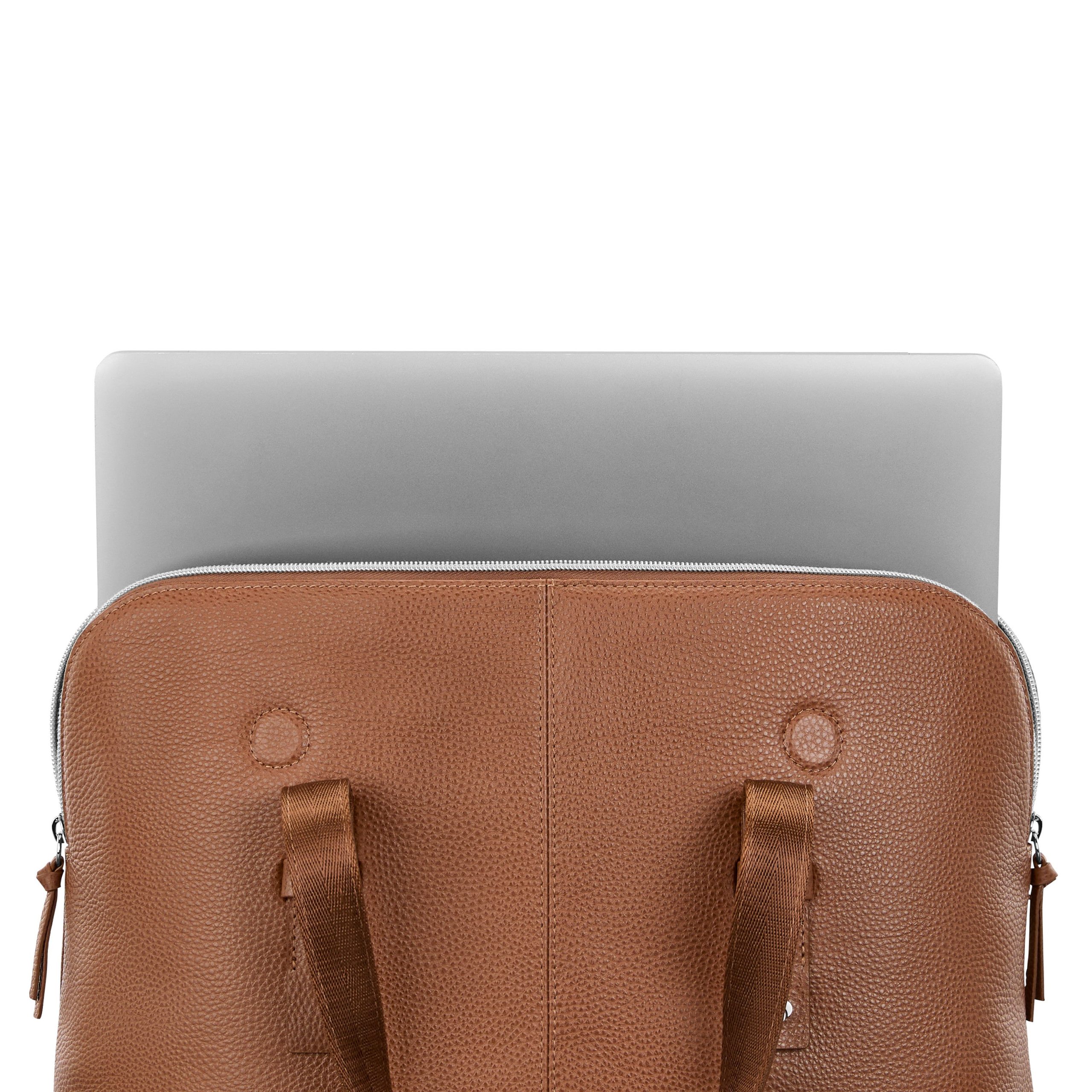 Mobile Solution 2 Leather Convertible Brief Cognac - Image 3